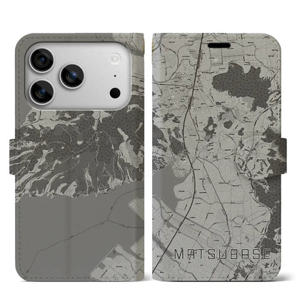 【松橋（熊本県）】地図柄iPhoneケース（手帳タイプ）