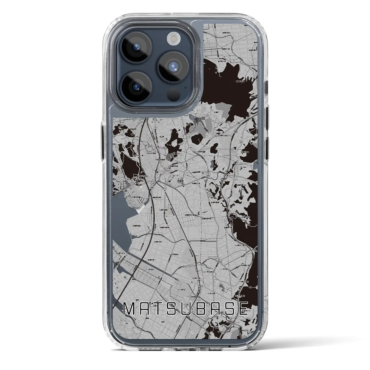 【松橋（熊本県）】地図柄iPhoneケース（MagSafeタイプ）