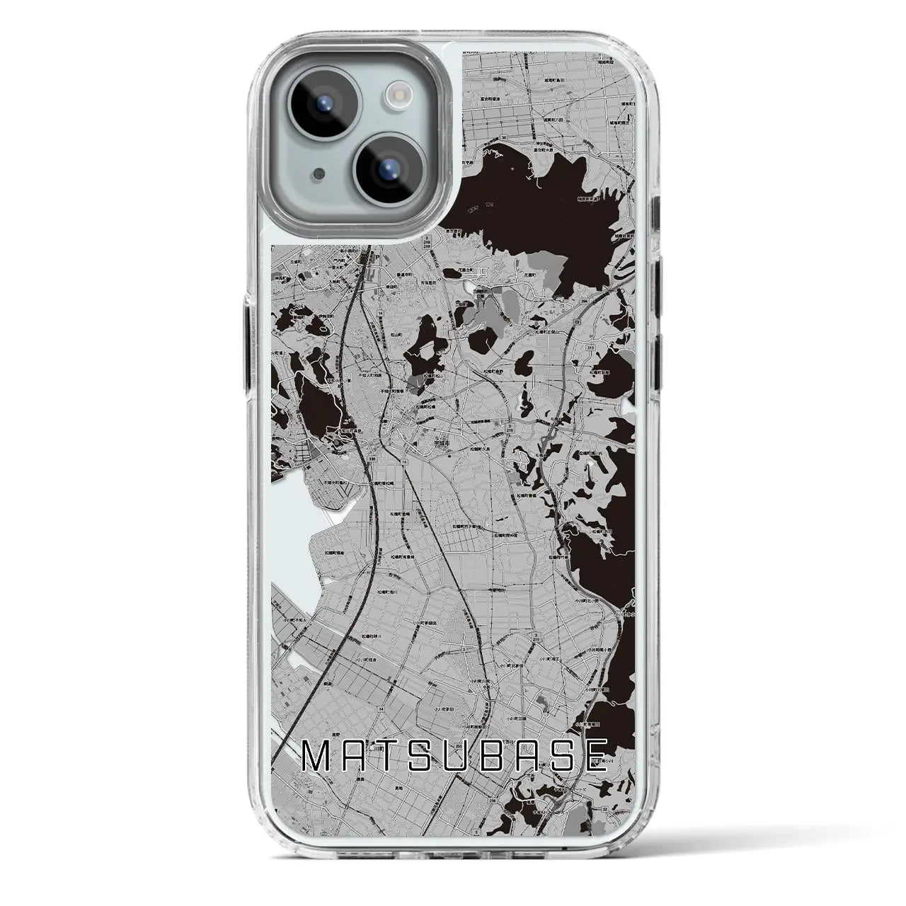 【松橋（熊本県）】地図柄iPhoneケース（MagSafeタイプ）