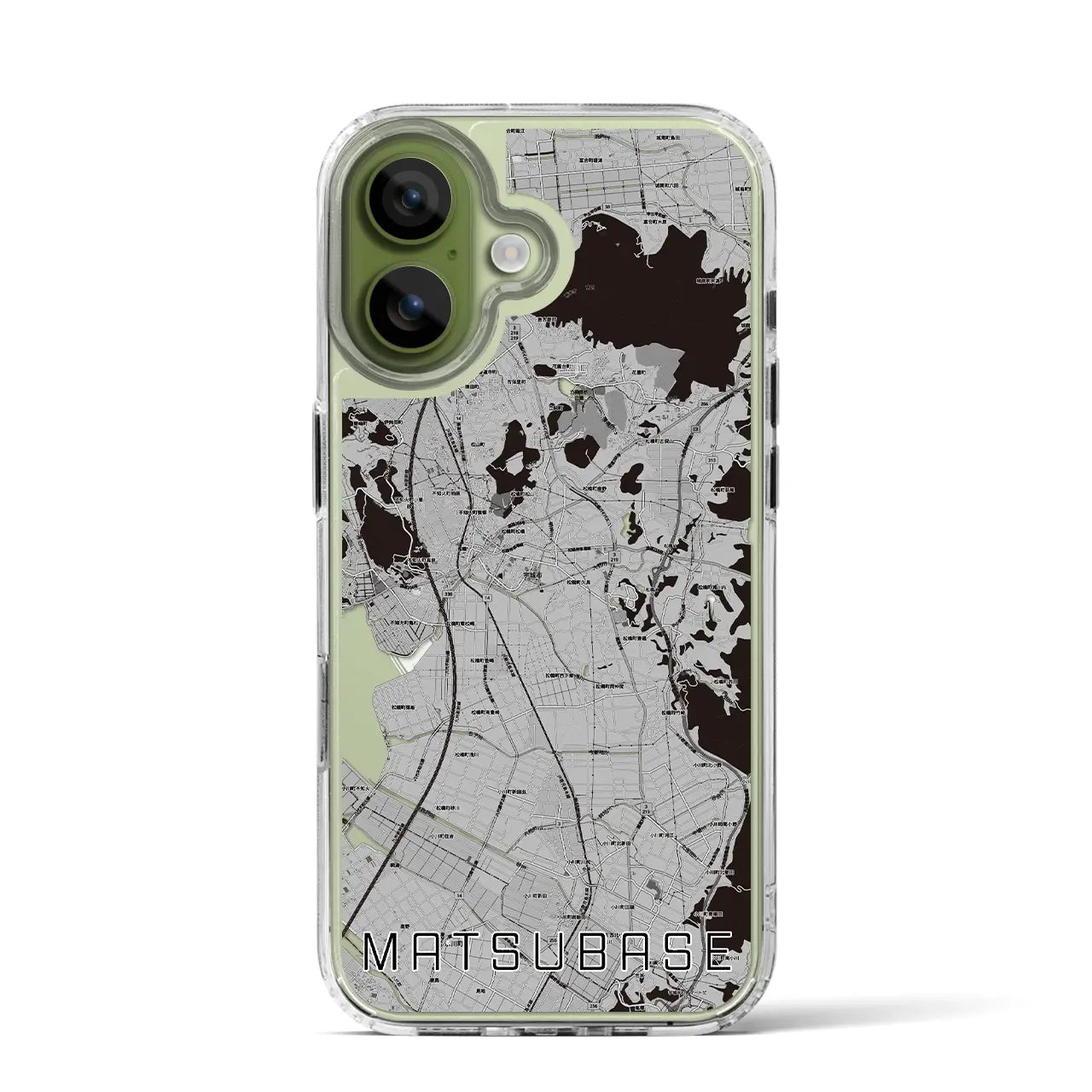 【松橋（熊本県）】地図柄iPhoneケース（MagSafeタイプ）