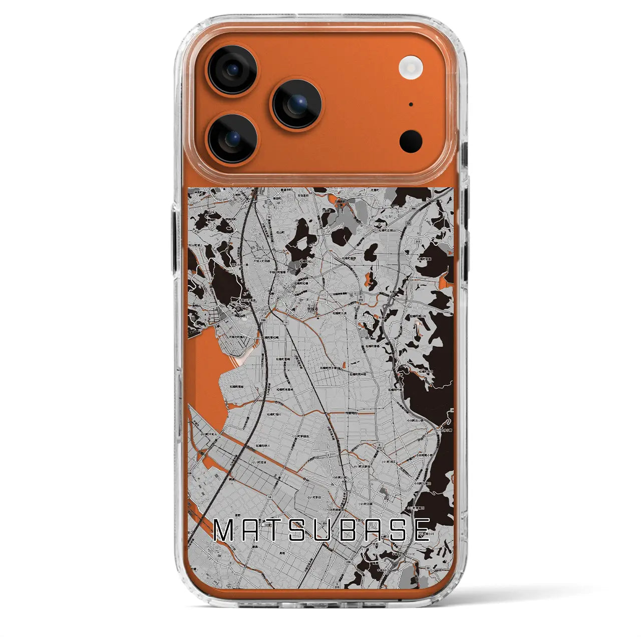 【松橋（熊本県）】地図柄iPhoneケース（MagSafeタイプ）