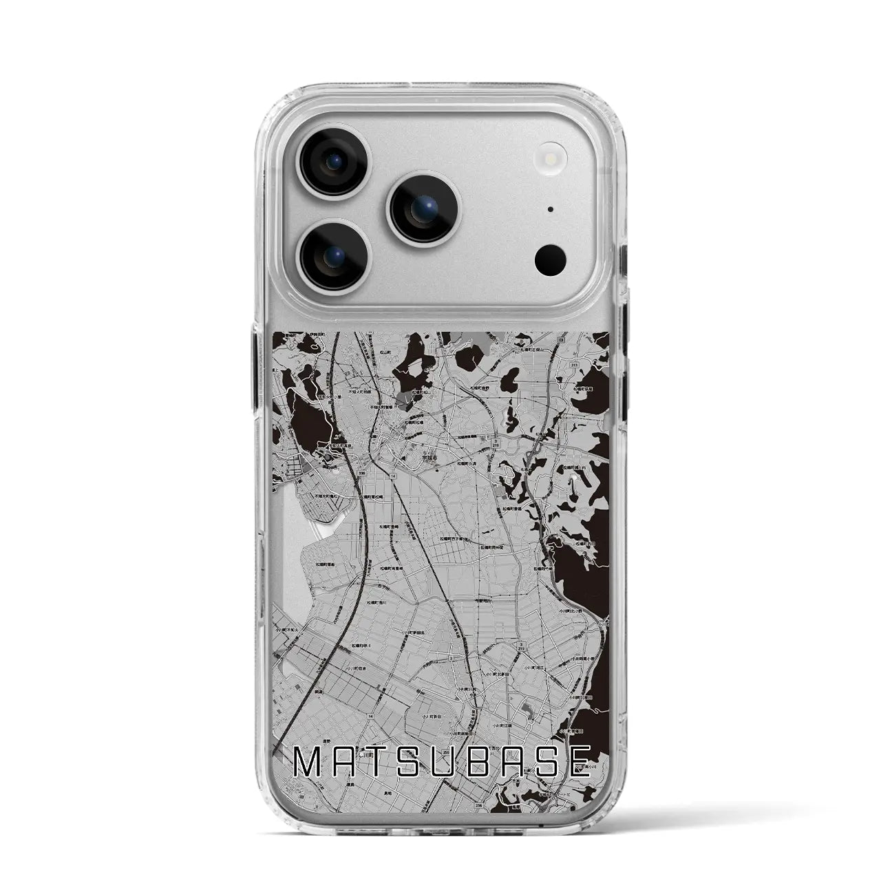 【松橋（熊本県）】地図柄iPhoneケース（MagSafeタイプ）