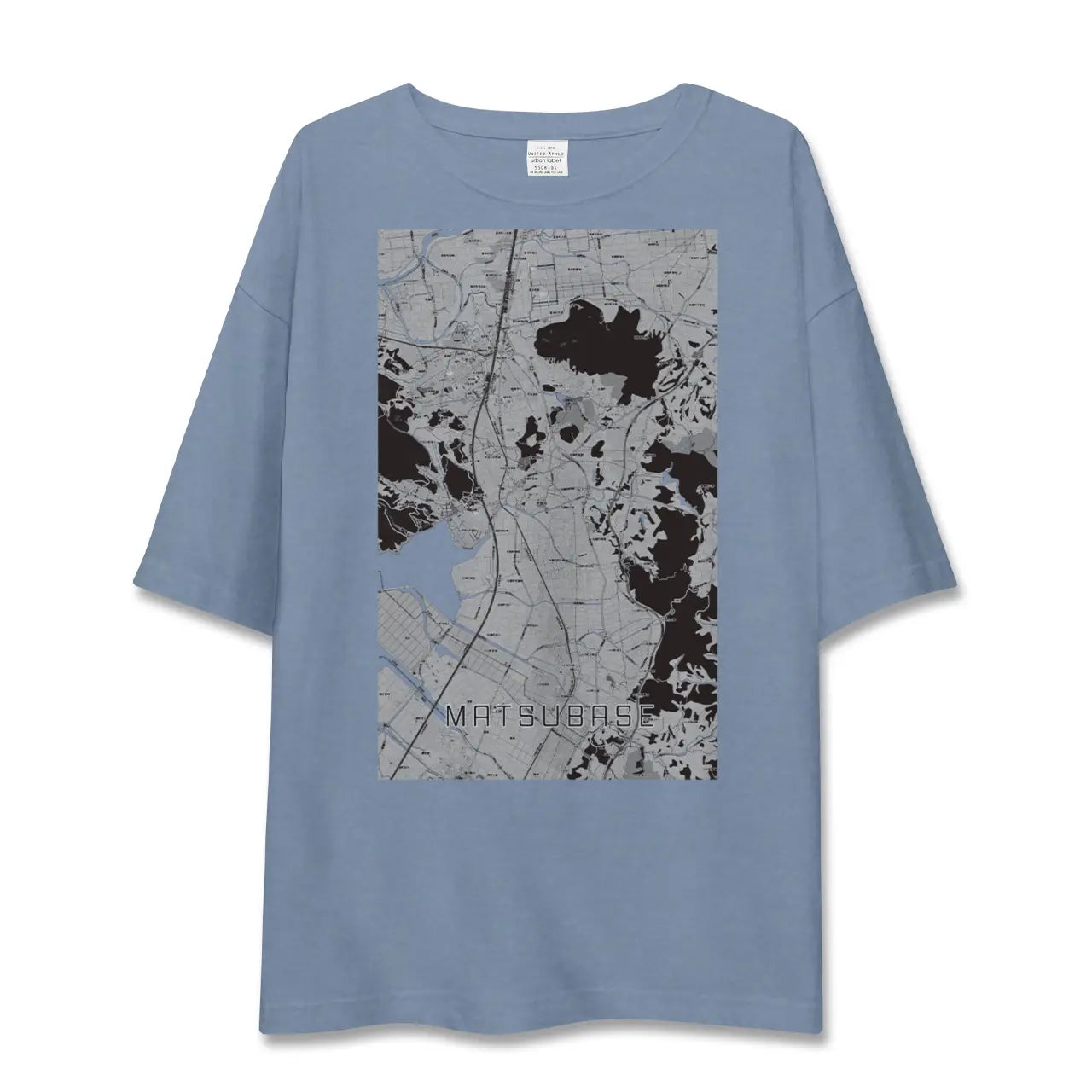 【松橋（熊本県）】地図柄ビッグシルエットTシャツ