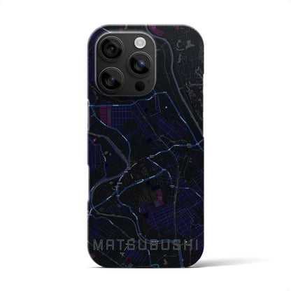 【松伏（埼玉県）】地図柄iPhoneケース（バックカバータイプ）