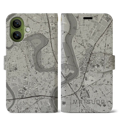 【松戸（千葉県）】地図柄iPhoneケース（手帳タイプ）