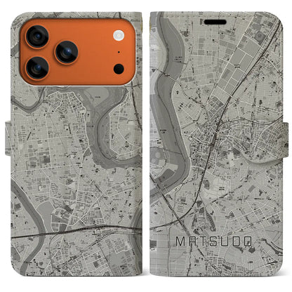 【松戸（千葉県）】地図柄iPhoneケース（手帳タイプ）