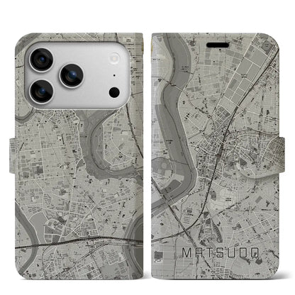 【松戸（千葉県）】地図柄iPhoneケース（手帳タイプ）