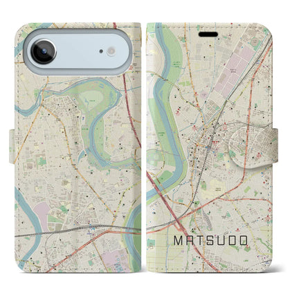 【松戸（千葉県）】地図柄iPhoneケース（手帳タイプ）