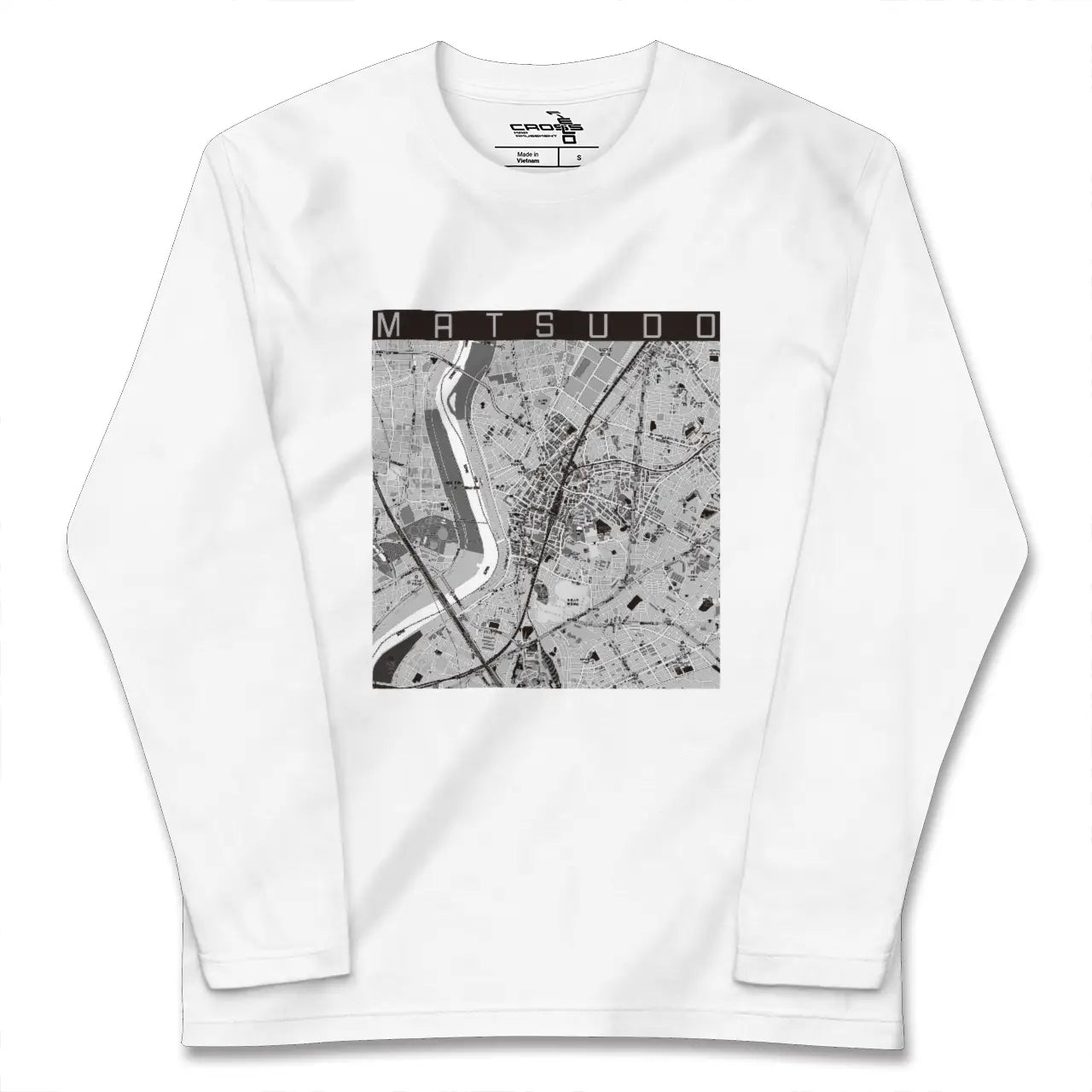 【松戸（千葉県）】地図柄ロングスリーブTシャツ