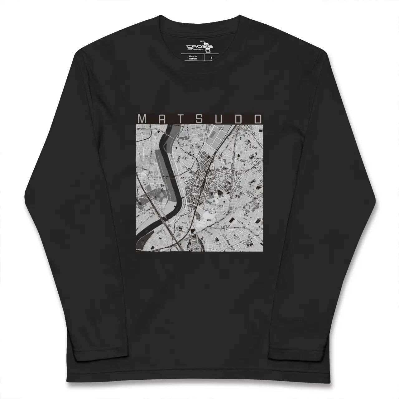 【松戸（千葉県）】地図柄ロングスリーブTシャツ