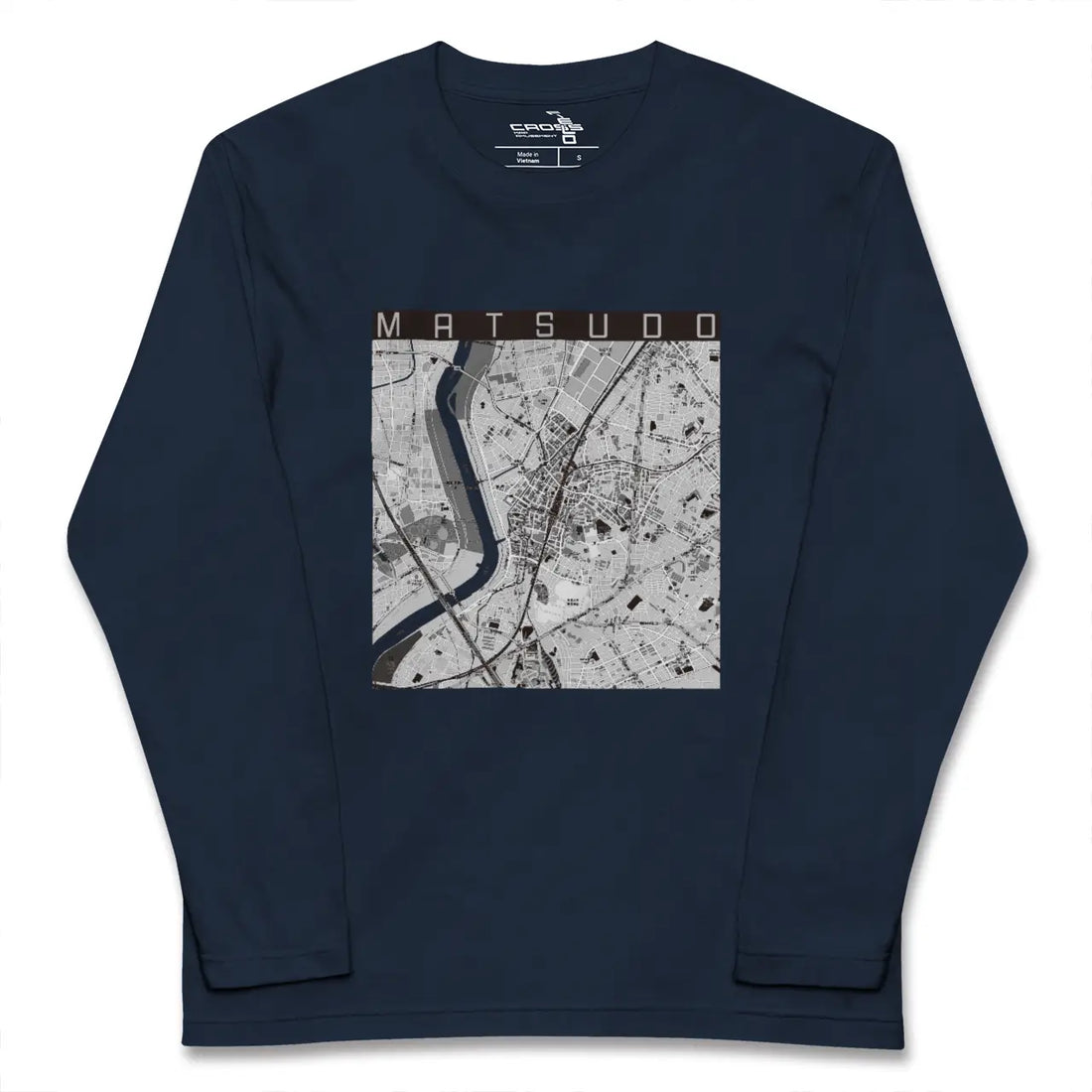 【松戸(千葉県)】地図柄ロングスリーブTシャツ