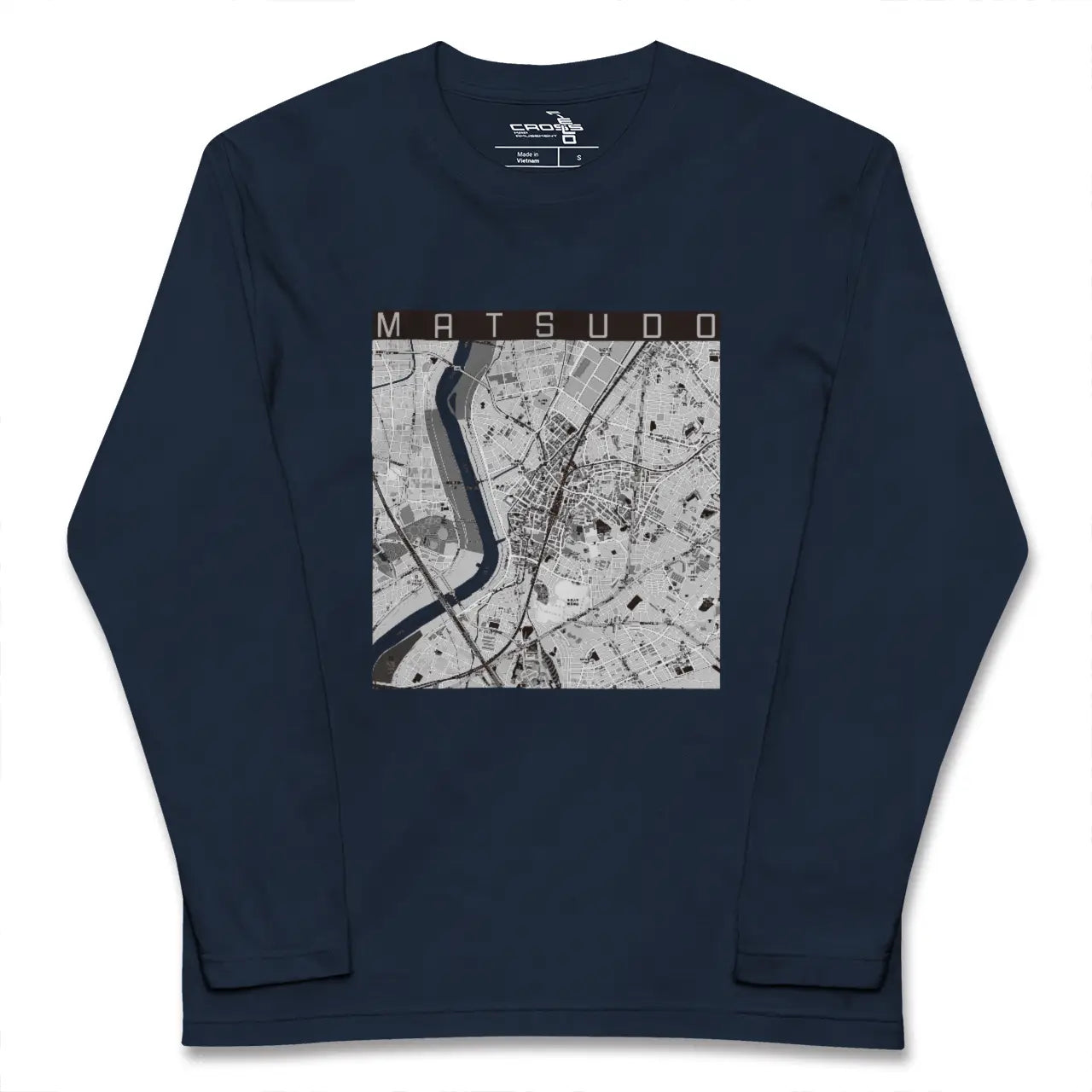 【松戸（千葉県）】地図柄ロングスリーブTシャツ