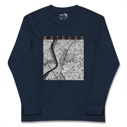 【松戸（千葉県）】地図柄ロングスリーブTシャツ