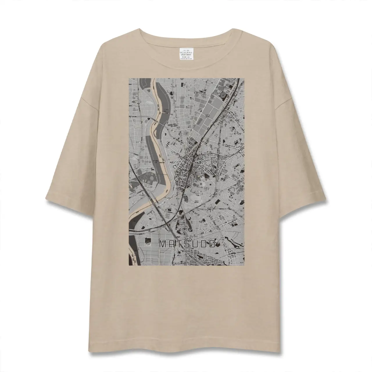 【松戸（千葉県）】地図柄ビッグシルエットTシャツ