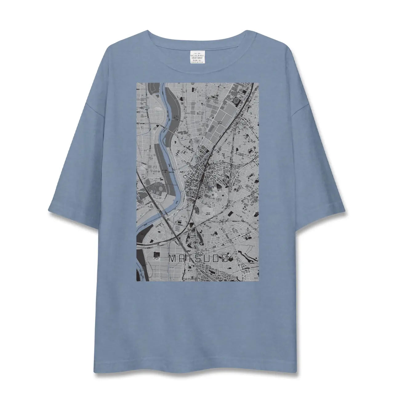 【松戸（千葉県）】地図柄ビッグシルエットTシャツ