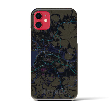 【松江（島根県）】地図柄iPhoneケース（バックカバータイプ）