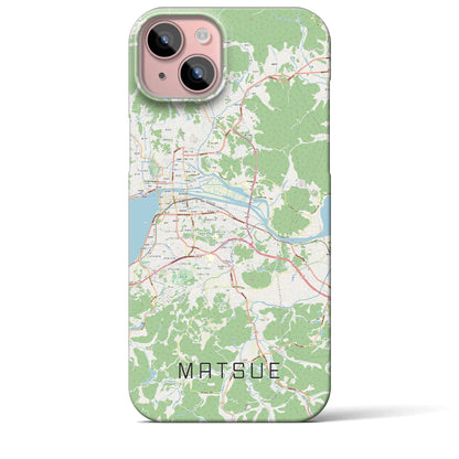 【松江（島根県）】地図柄iPhoneケース（バックカバータイプ）