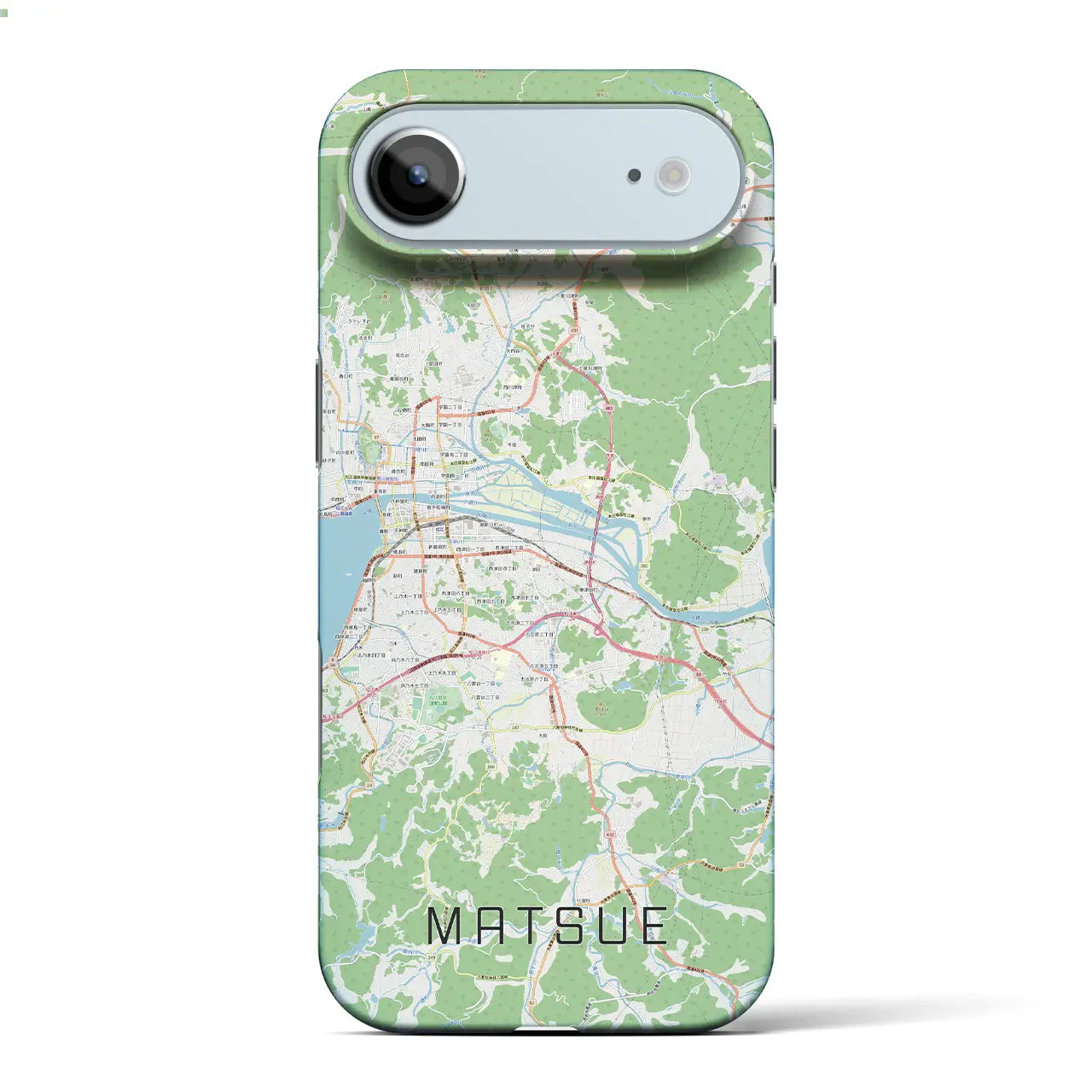 【松江（島根県）】地図柄iPhoneケース（バックカバータイプ）