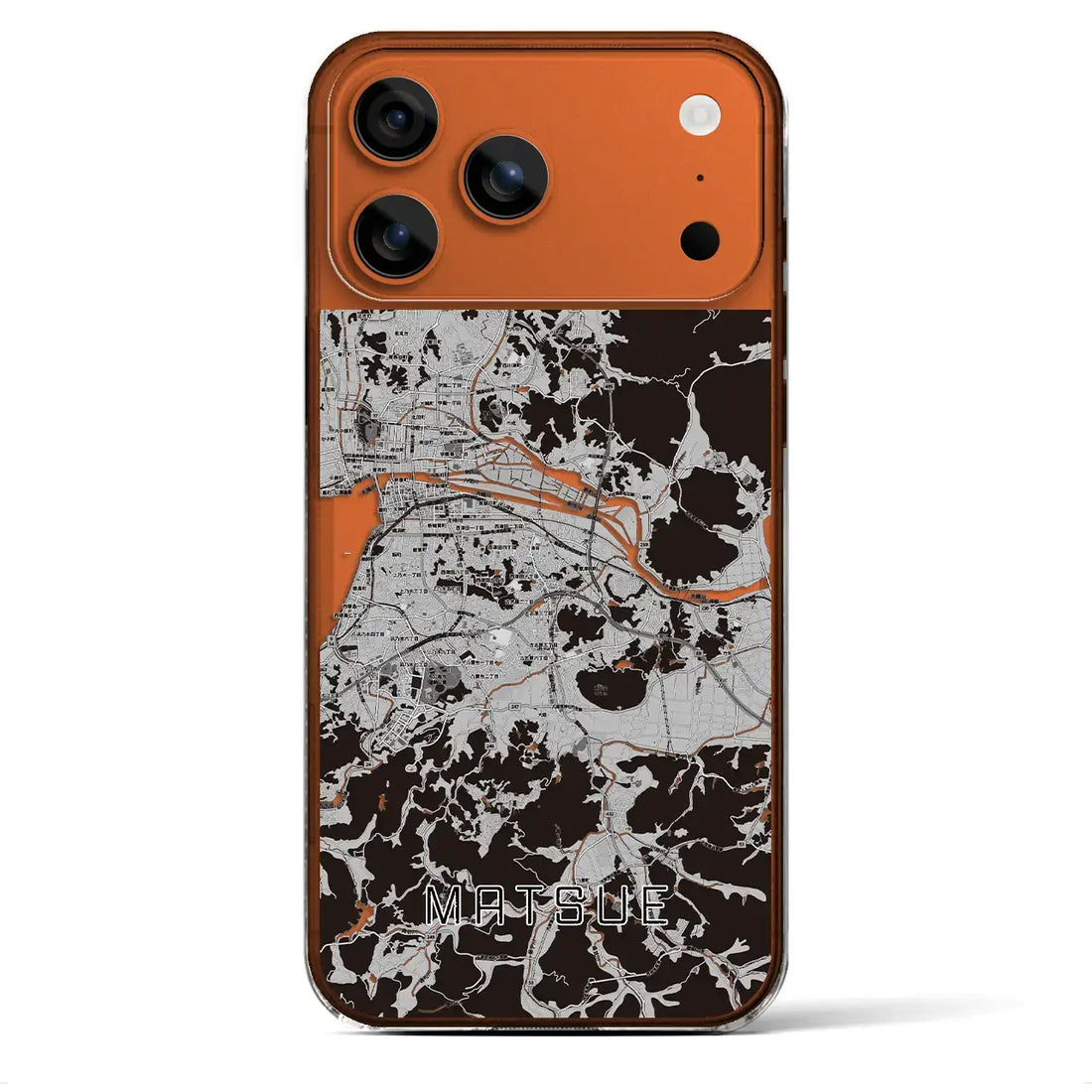 【松江(島根県)】地図柄iPhoneケース(クリアタイプ)