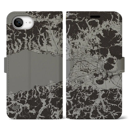 【松江（島根県）】地図柄iPhoneケース（手帳タイプ）