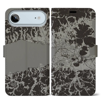 【松江（島根県）】地図柄iPhoneケース（手帳タイプ）