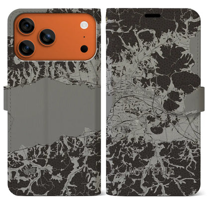 【松江（島根県）】地図柄iPhoneケース（手帳タイプ）