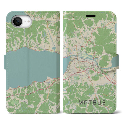 【松江（島根県）】地図柄iPhoneケース（手帳タイプ）