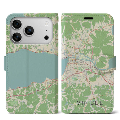 【松江（島根県）】地図柄iPhoneケース（手帳タイプ）