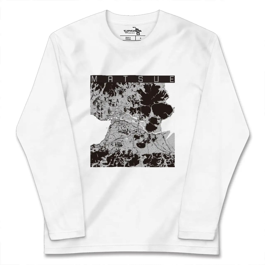 【松江（島根県）】地図柄ロングスリーブTシャツ