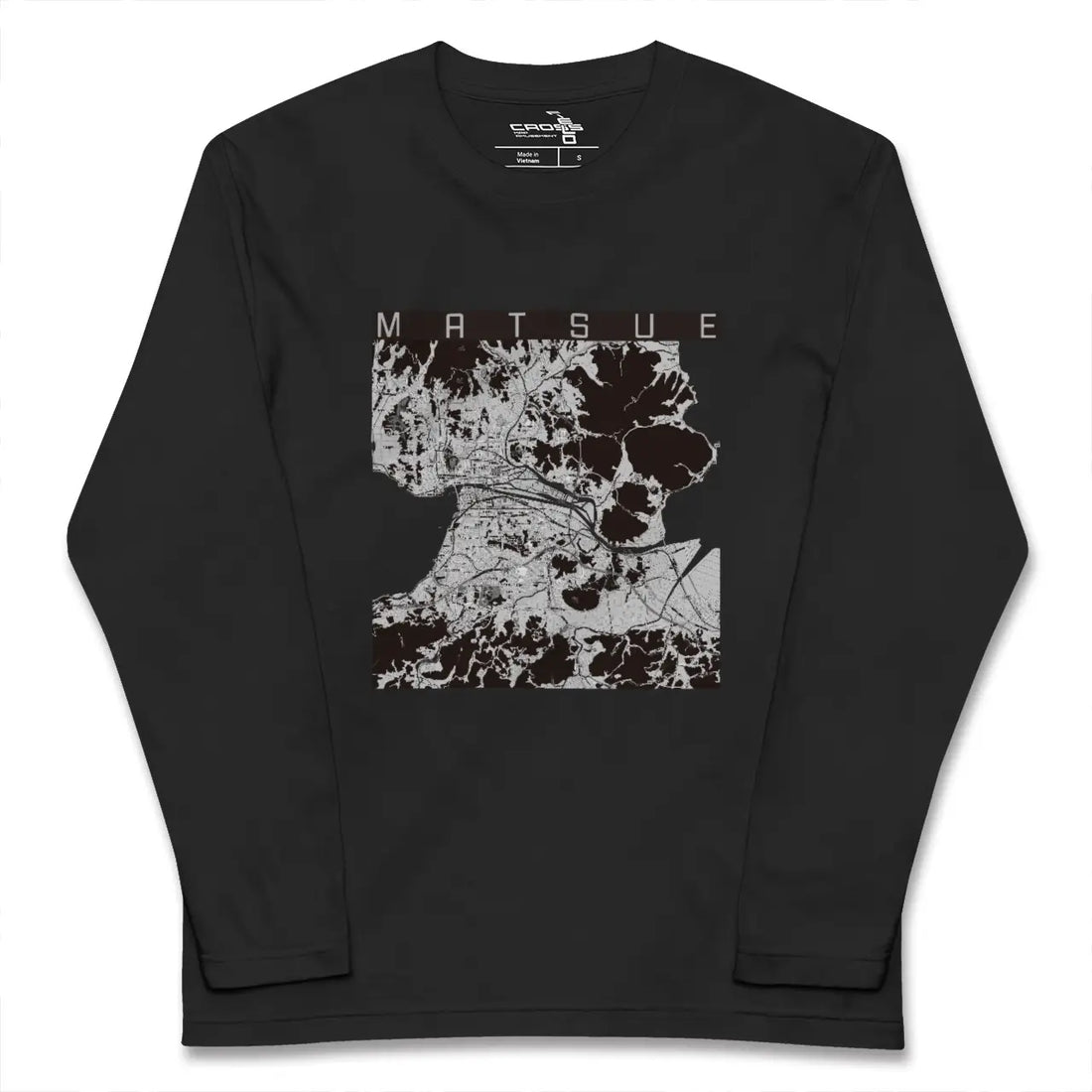 【松江（島根県）】地図柄ロングスリーブTシャツ