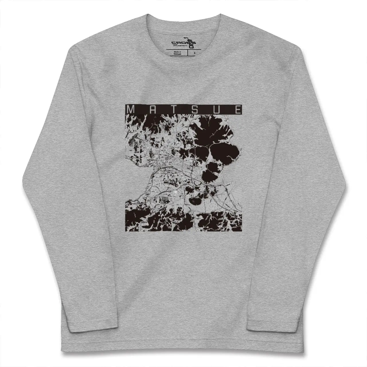 【松江（島根県）】地図柄ロングスリーブTシャツ
