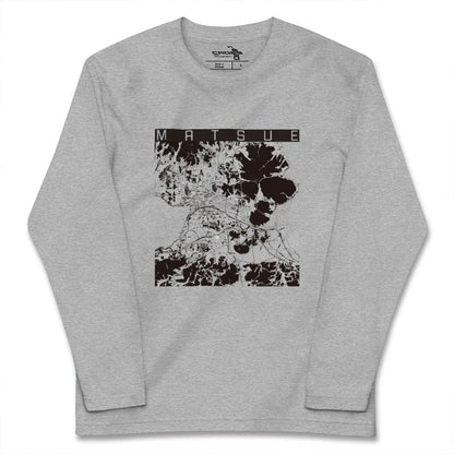 【松江（島根県）】地図柄ロングスリーブTシャツ