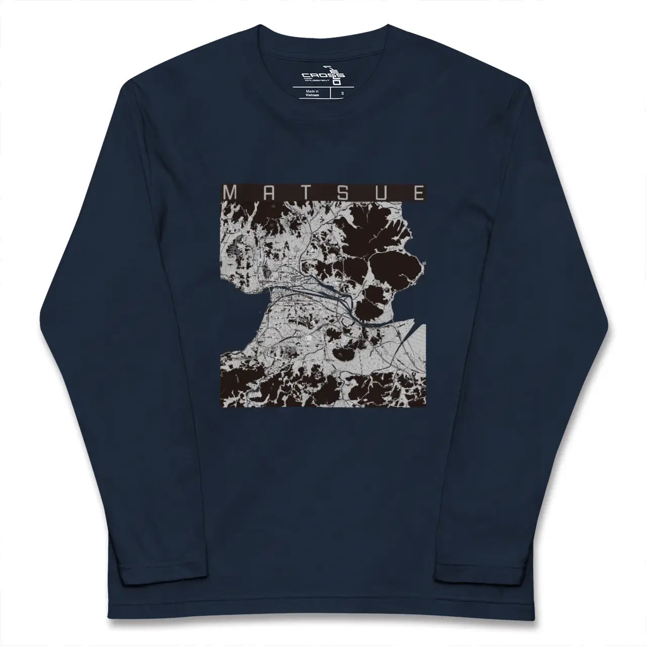 【松江（島根県）】地図柄ロングスリーブTシャツ
