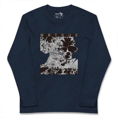 【松江（島根県）】地図柄ロングスリーブTシャツ