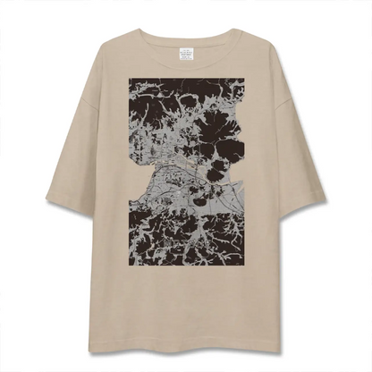 【松江（島根県）】地図柄ビッグシルエットTシャツ