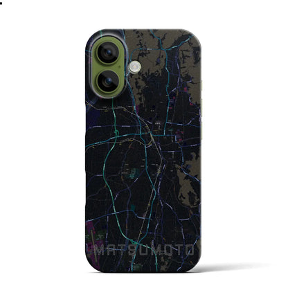 【松本（長野県）】地図柄iPhoneケース（バックカバータイプ）