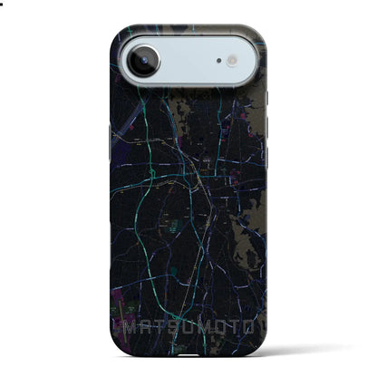 【松本（長野県）】地図柄iPhoneケース（バックカバータイプ）