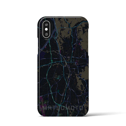 【松本（長野県）】地図柄iPhoneケース（バックカバータイプ）