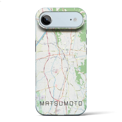 【松本（長野県）】地図柄iPhoneケース（バックカバータイプ）