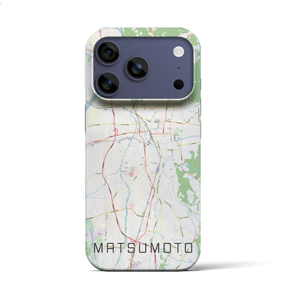 【松本（長野県）】地図柄iPhoneケース（バックカバータイプ）