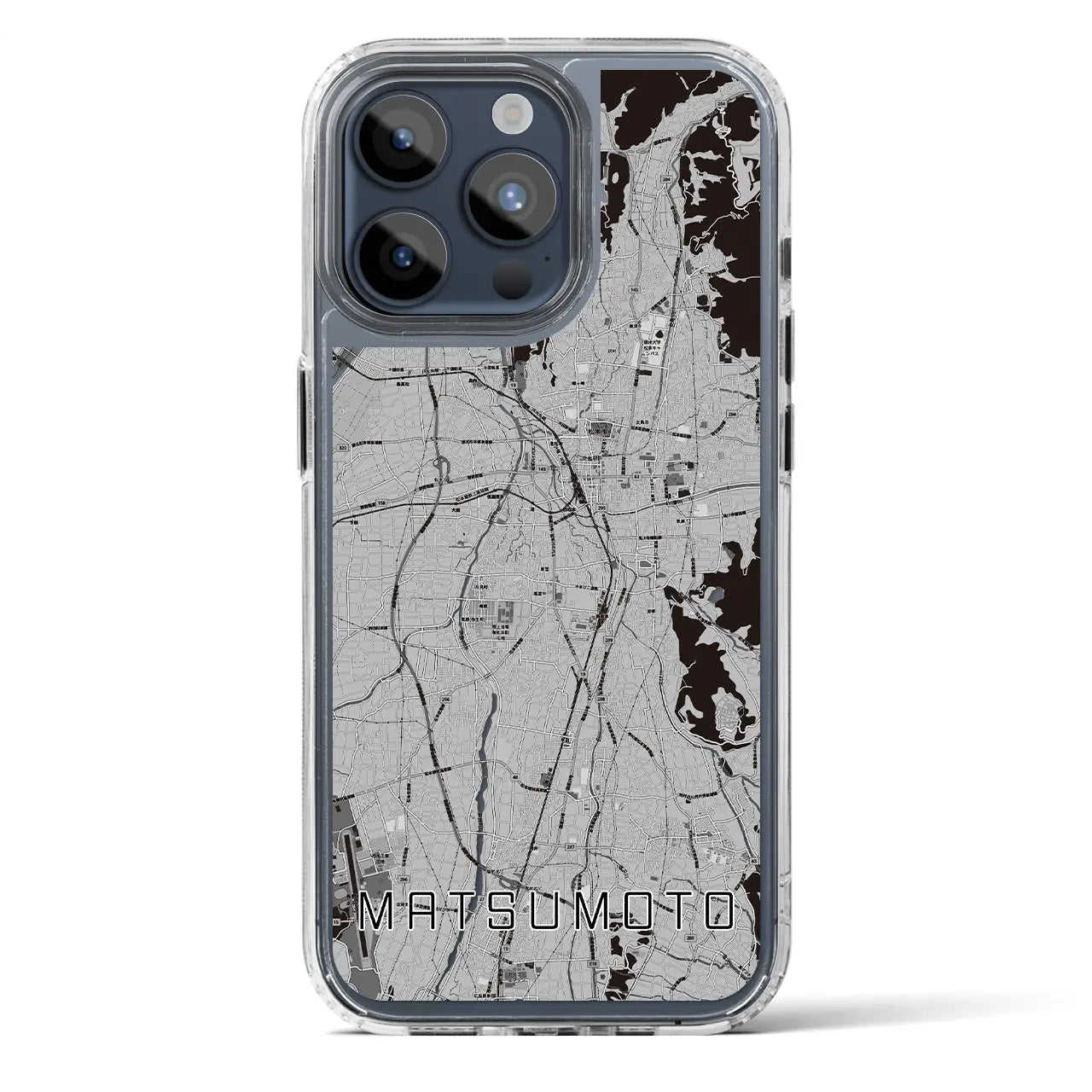 【松本（長野県）】地図柄iPhoneケース（MagSafeタイプ）
