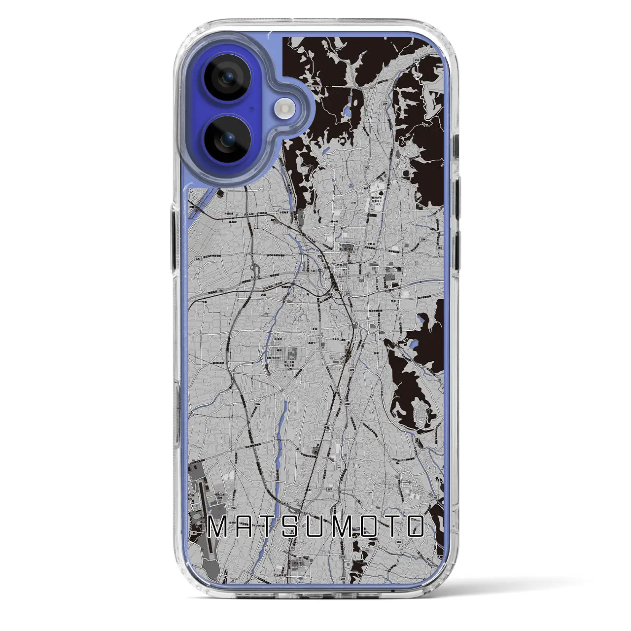 【松本（長野県）】地図柄iPhoneケース（MagSafeタイプ）