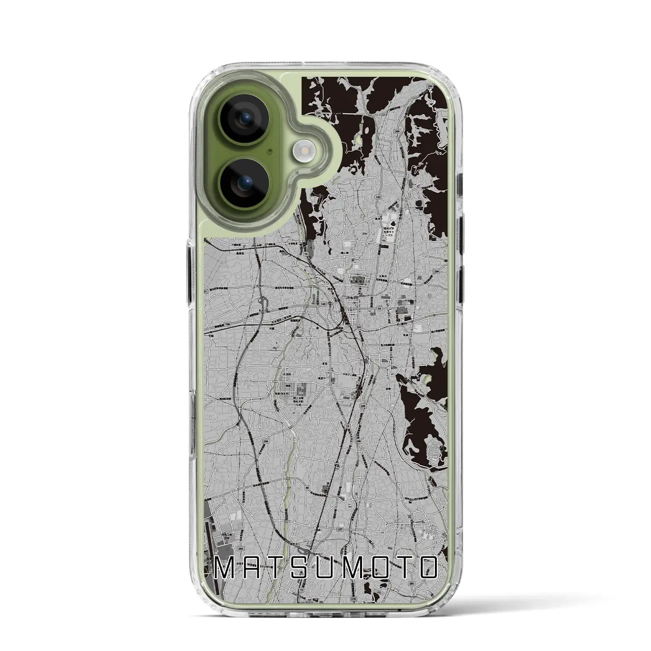 【松本（長野県）】地図柄iPhoneケース（MagSafeタイプ）