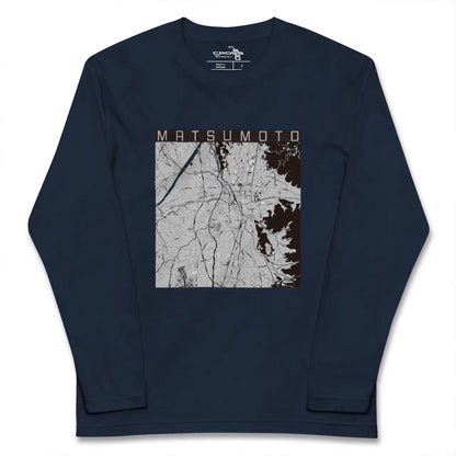 【松本（長野県）】地図柄ロングスリーブTシャツ