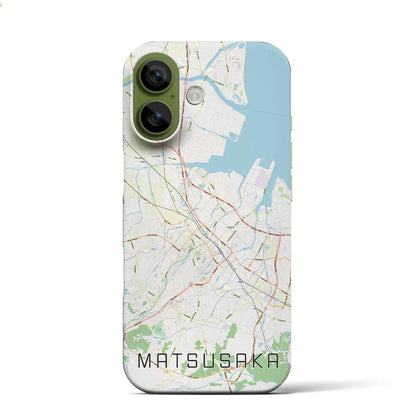 【松阪（三重県）】地図柄iPhoneケース（バックカバータイプ）