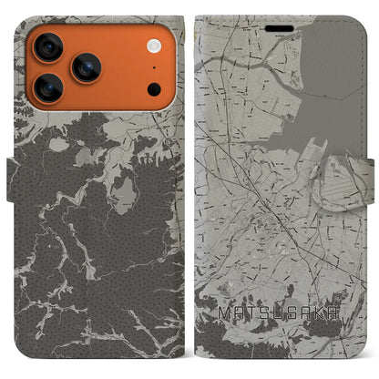 【松阪（三重県）】地図柄iPhoneケース（手帳タイプ）