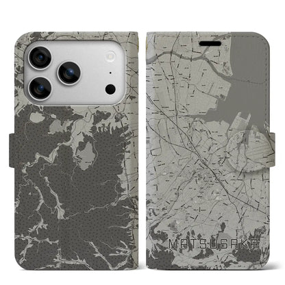 【松阪（三重県）】地図柄iPhoneケース（手帳タイプ）