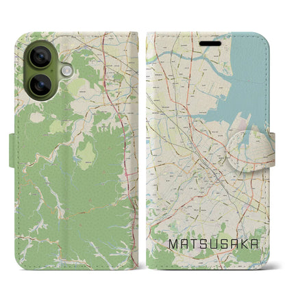 【松阪（三重県）】地図柄iPhoneケース（手帳タイプ）