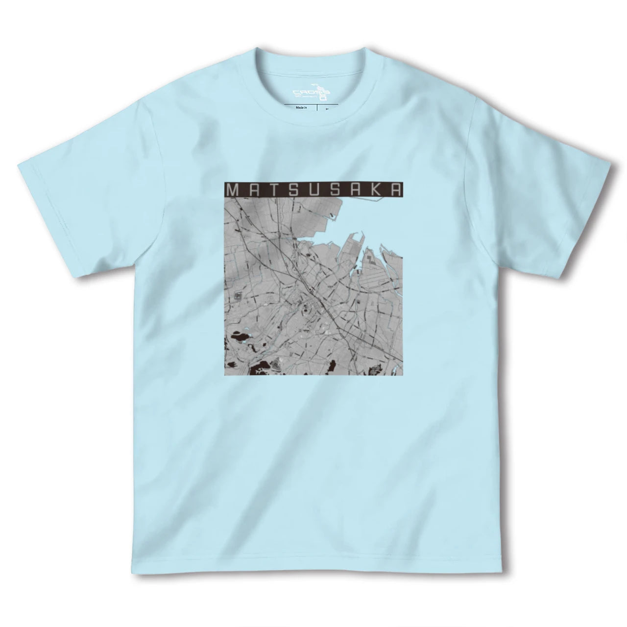 【松阪（三重県）】地図柄ヘビーウェイトTシャツ
