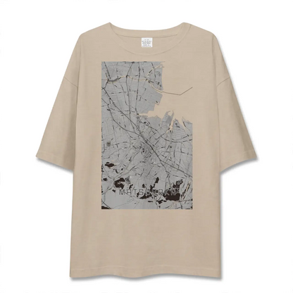【松阪（三重県）】地図柄ビッグシルエットTシャツ